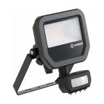 Ledvance Led-Scheinwerfer Aluminium Schwarz 8W 1100lm 100D - 830  | IP65 - Bewegungs- Und Lichtsensor - Symmetrisch