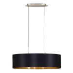 Eglo Pendelleuchte Maserlo Stahl Satin-Nickel | Geeignet für 2x E27