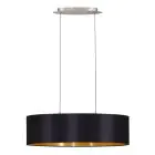 Eglo Pendelleuchte Maserlo Stahl Satin-Nickel | Geeignet für 2x E27