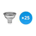 Mehrfachpackung 25x LED-Spot GU5.3 MR16 7.5W 621lm 60D - 827  | Dimmbar - Ersatz für 50W
