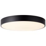 Brilliantline Plafonnier Métal Plastique Noir Blanc 34W 3800lm - 830-865 CCT | 490mm - Télécommande Dimmable