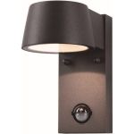 D'Lite Applique Murale Lira Noir 7W 600lm 830  | IP54 - Détecteur De Mouvement