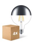 Lot 4x Philips Classic LED Globe E27 Filament Miroir Claire 120mm 7.2W 650lm - 827  | Dimmable - Remplacement 60W
