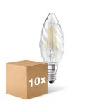 Lot 10x Ledvance LED Classic E14 Bougie Filament Claire 4W 470lm - 827  | Remplacement 40W