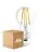 Lot 4x Ledvance Classic LED E27 Poire Filament Claire 11W 1521lm - 827  | Dimmable - Remplacement 100W